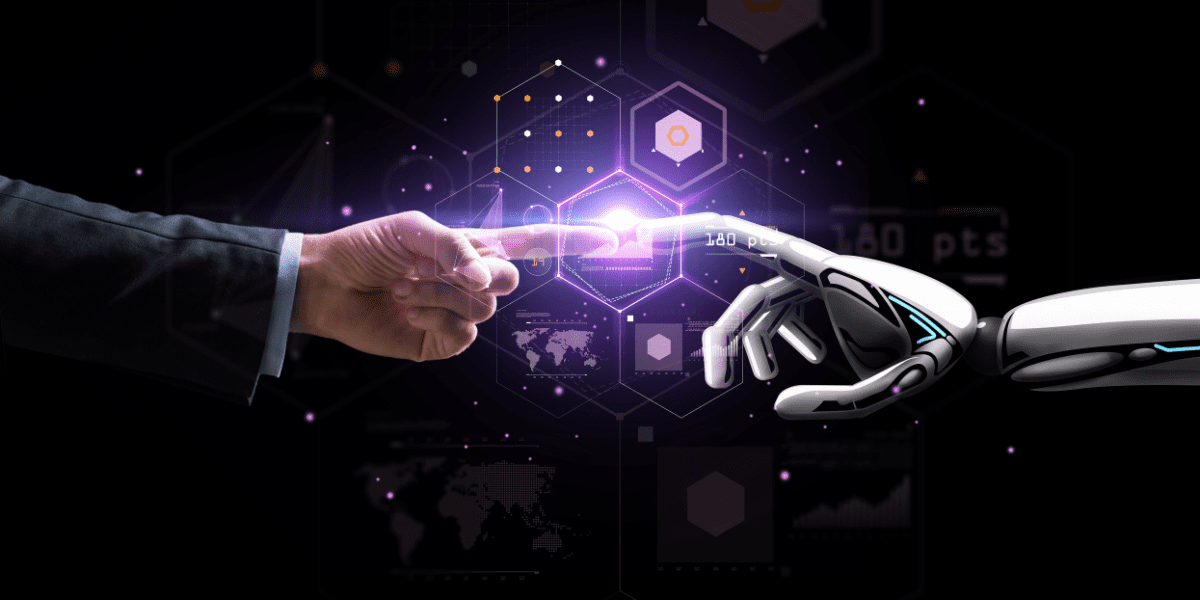 AI, robot, future, business, touch, technology